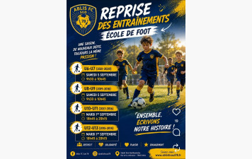 C'est l'heure de la reprise pour foot animation